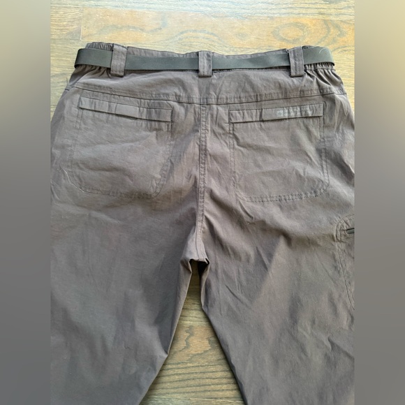 Women's Gray Water repellant Cargo Pants with Belt 10 - Picture 5 of 7